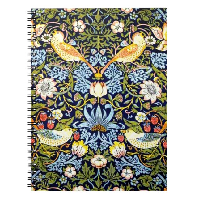 Carnet William Morris, Strawberry Thief, (Devant)
