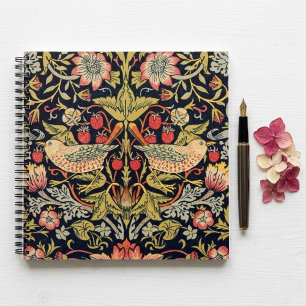 Carnet William Morris Strawberry Thief Vintage artistique