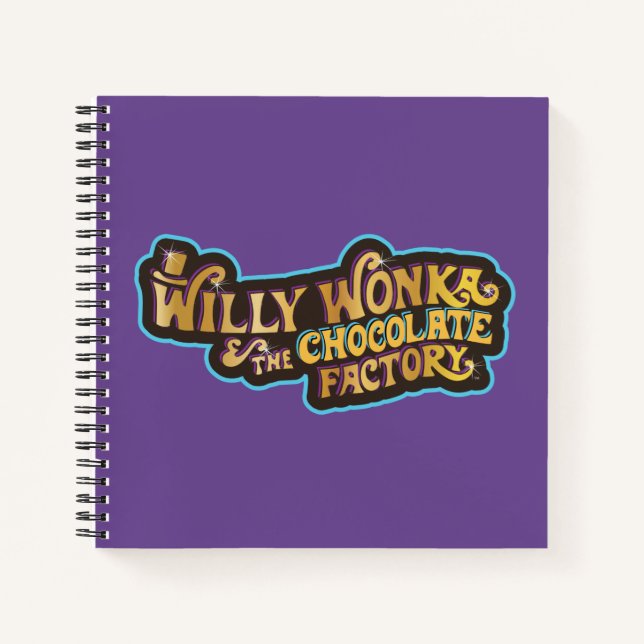 Carnet Willy Wonka et le logo de l'usine de chocolat (Devant)