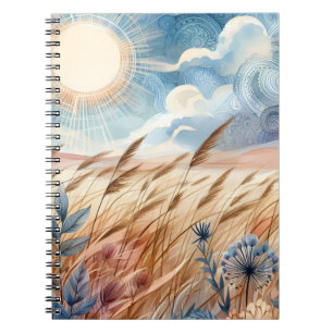Carnet Windy Day Rustic Boho Mountain Prairie Country