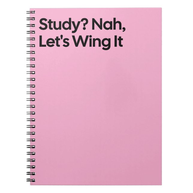 Carnet Wing It Funny Study Notebook (Devant)