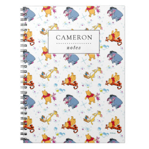 Carnet Winnie l'Ooh   Accrocher avec le Motif d'amis