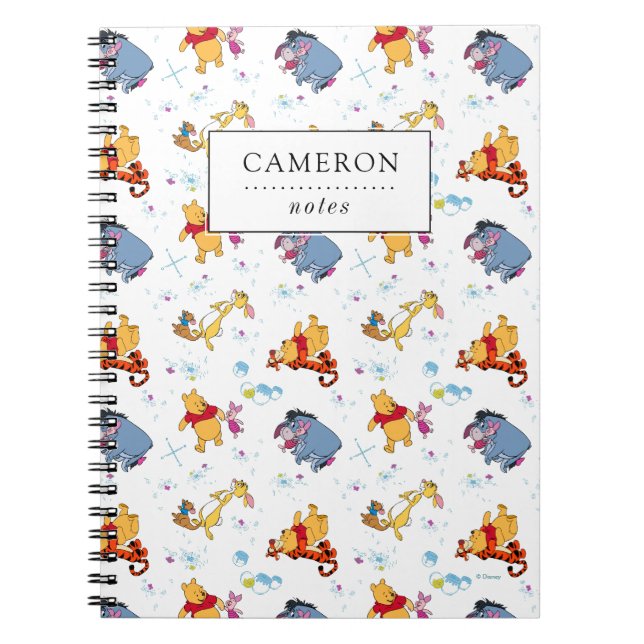 Carnet Winnie l'Ooh | Accrocher avec le Motif d'amis (Devant)