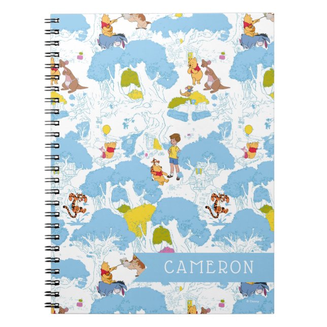 Carnet Winnie l'Ooh | Au Motif de l'arbre de miel (Devant)