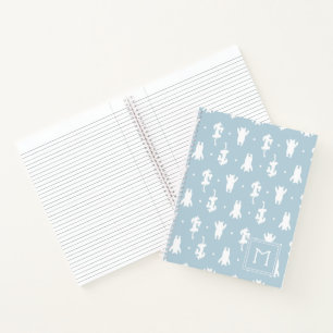 Carnet Winnie l'Ooh Blue Pastel Polka Dot Motif