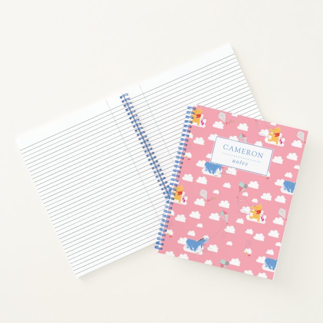 Carnet Winnie l'Ooh | Motif Pink Flying Kite Days (Intérieur)