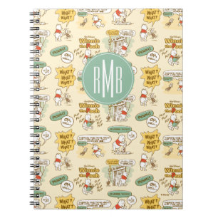 Carnet Winnie l'Ourson Motif de style bande dessinée