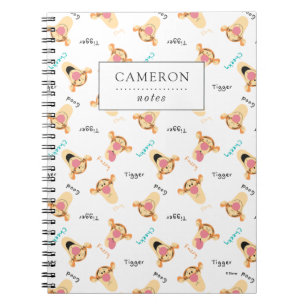 Carnet Winnie l'Ourson  Motif des expressions du tigre