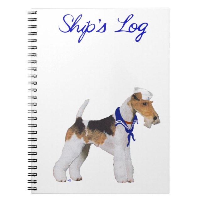 Carnet Wire Fox Terrier Sailor Notebook (Devant)