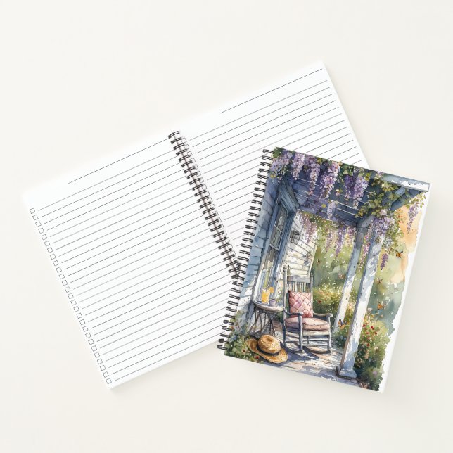 Carnet Wisteria Porch Rocking Chair Scène (Intérieur)