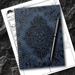 Carnet Witchery Flourish   Dusty Blue Imaginaire Pentacle