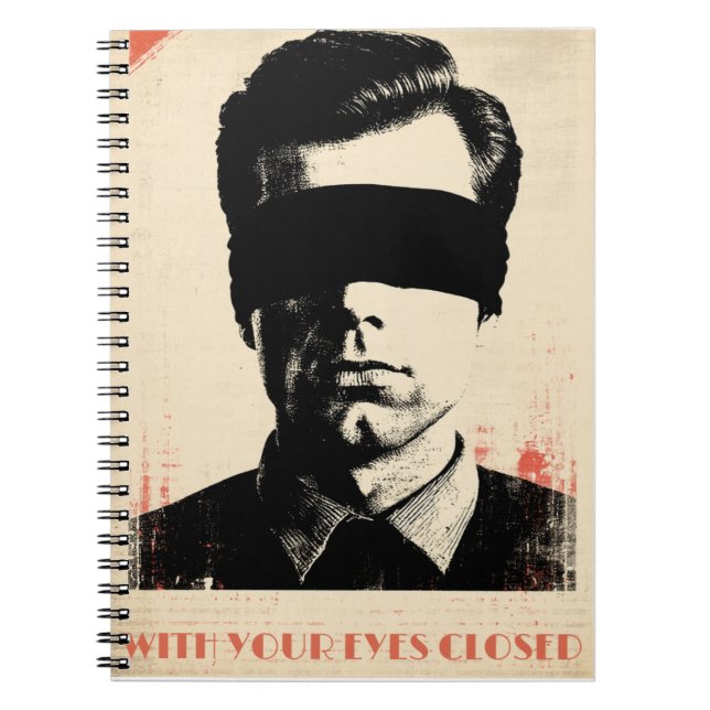 Carnet With your eyes closed – Limited Edition of 781  (Devant)