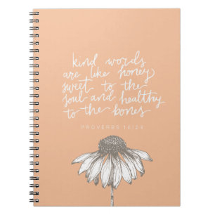 Carnet Women's Devotional Scripture Spiral Notebook