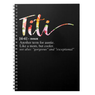Carnet Womens Titi Definition Un autre terme pour Auntie 