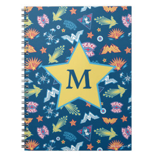 Carnet Wonder Woman Icons & Phases Motif   Monogramme