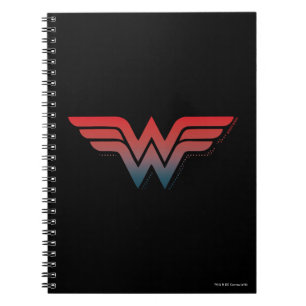 Carnet Wonder Woman Red Blue Gradient Logo