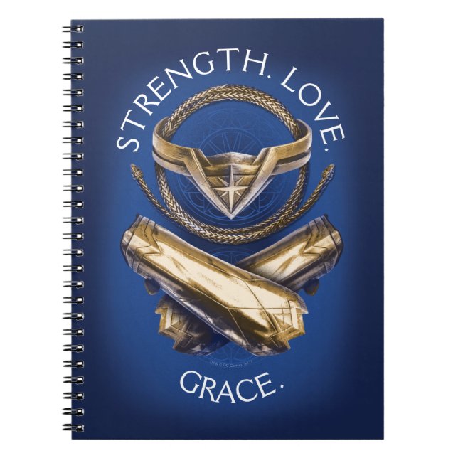 Carnet Wonder Woman Tiara, Lasso et Bracelets (Devant)