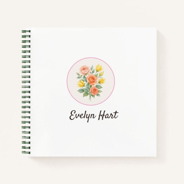 Carnet Wonky Zoo Floral Spiral Notebook (Devant)