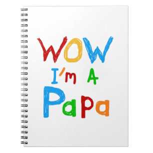 Carnet Wow, je suis un Papa Tshirts et GIfts