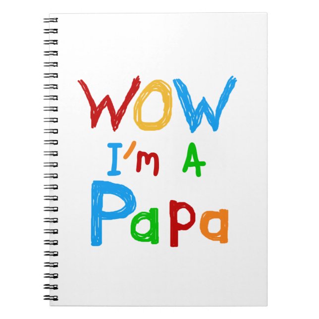 Carnet Wow, je suis un Papa Tshirts et GIfts (Devant)