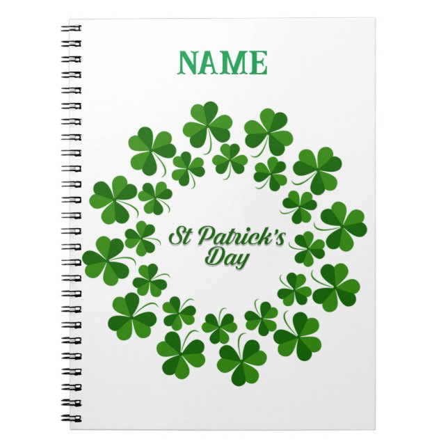 Carnet Wreath de la Saint Patrick Thunder_Cove (Devant)