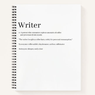 Carnet Writer Definition Notebook - Funny