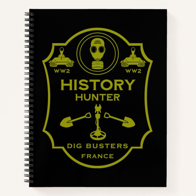 Carnet WW2 Trench Battlefield Metal Detecting Club (Devant)