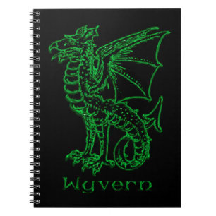 Carnet Wyvern héraldique médiéval