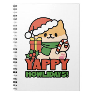 Carnet Yappy Howlidays - Jote Christmas Dog Cartoon