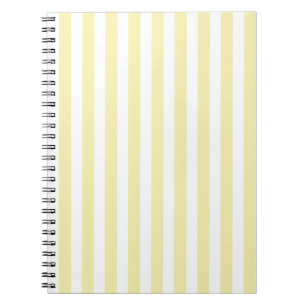 Carnet Yellow and white candy stripes