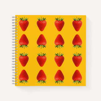 Carnet Yellow Strawberry Notebook.