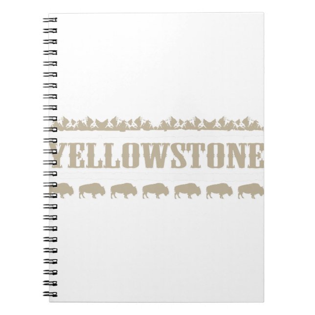 Carnet Yellowstone Montana Buffalo (Devant)