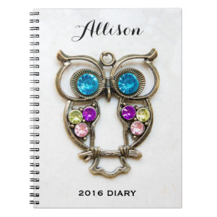 Carnet Yeux et ailes colorés de photo de Jewerly de hibo