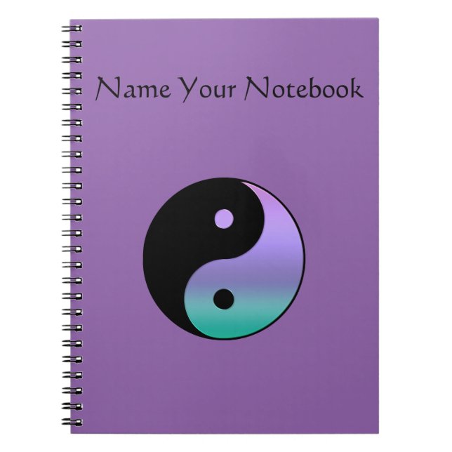 Carnet Yin-Yang a personnalisé le carnet, (Devant)