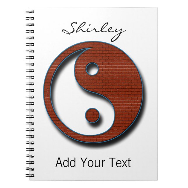 Carnet Yin Yang par Shirley Taylor (Devant)