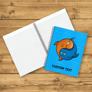 Carnet Yin Yang Poisson Dessin Animé