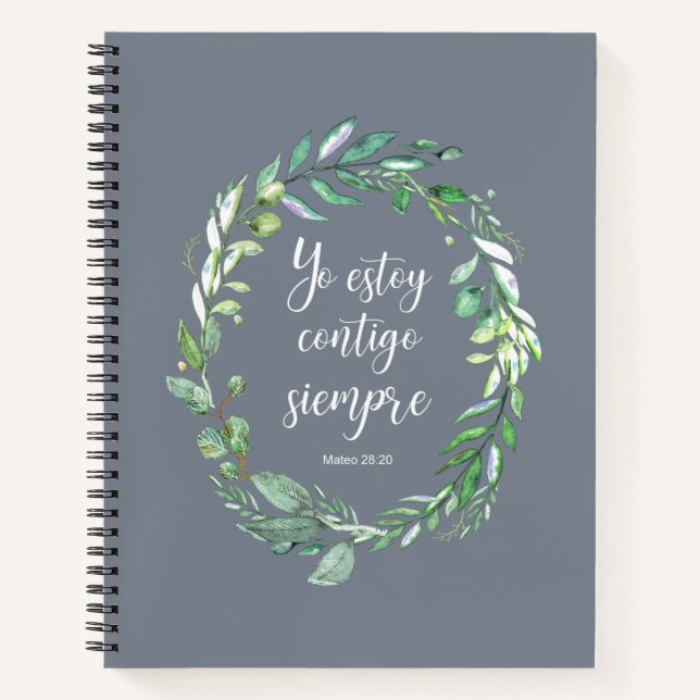 Carnet Yo estoy contigo siempre - verset de la bible espa (Devant)