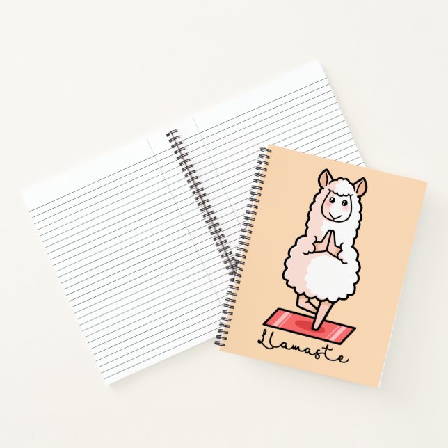 Carnet Yoga Llama - Llamaste (Intérieur)
