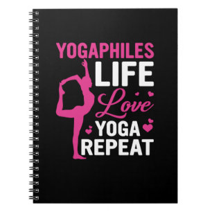 Carnet Yoga Lover   Yoga Life Love Yoga Répéter