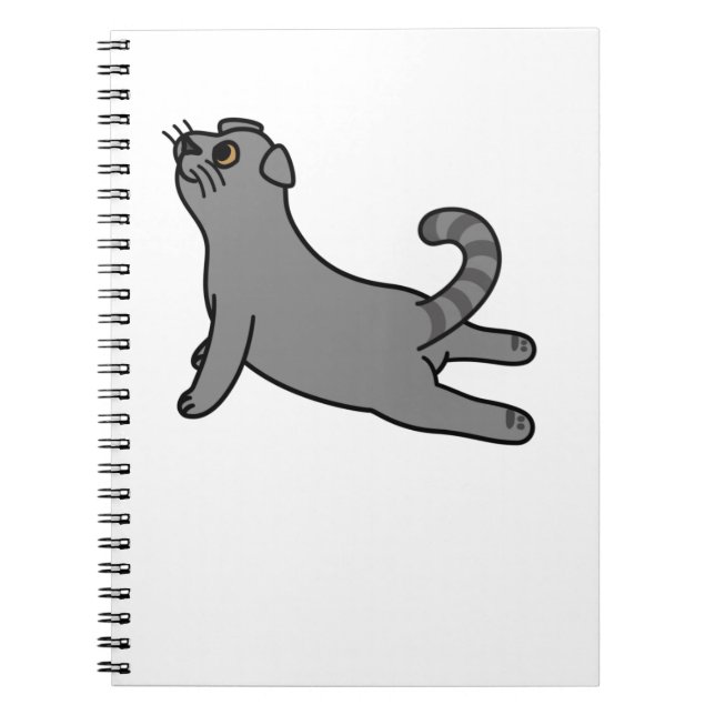 Carnet Yoga Pose Scottish Fold Chat (Devant)