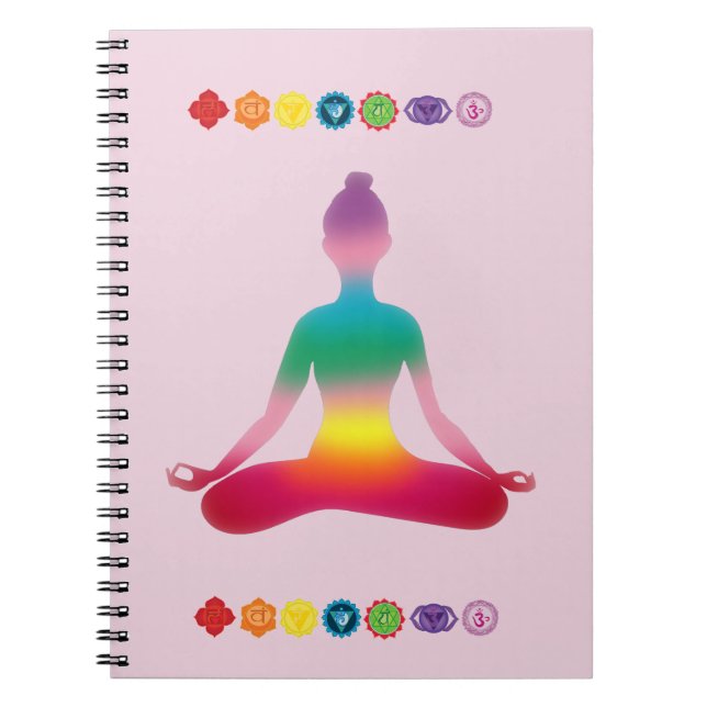 Carnet Yoga Sept Chakras (Devant)