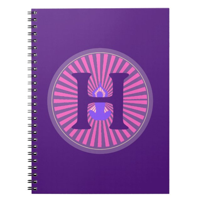 Carnet - Yoga Zen - Personnalisé - Ajouter Initial (Devant)