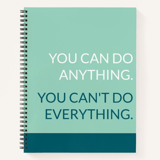 Carnet You can do anything notebook   (Devant)