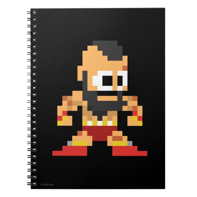 Carnet Zangief à 8 bits (Devant)