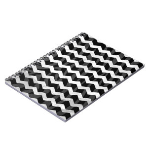 Carnet Zebra Black et Grey Chevron