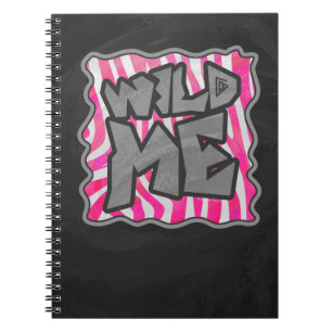 Carnet Zebra Hot Rose et White Wild Me