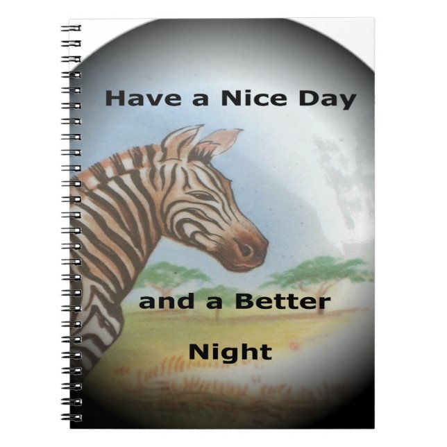 Carnet Zebra Portrait, Amboseli : L'Esprit du Savann (Devant)