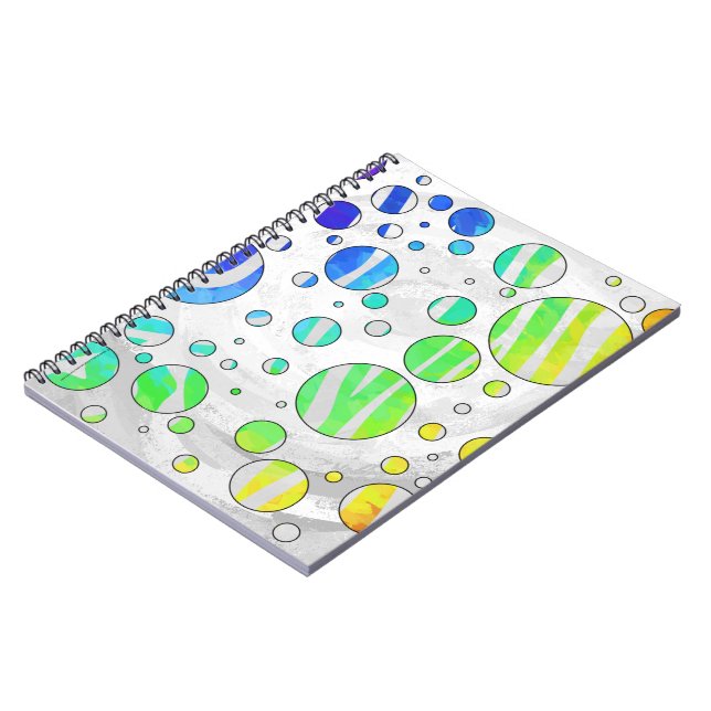 Carnet Zebra Rainbow et White Print (Côté gauche)