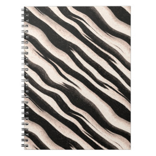 Carnet Zebra raye une texture transparente + vos idées