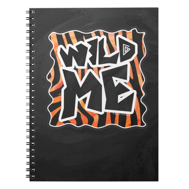 Carnet Zèbre de Black et Orange Wild Me (Devant)